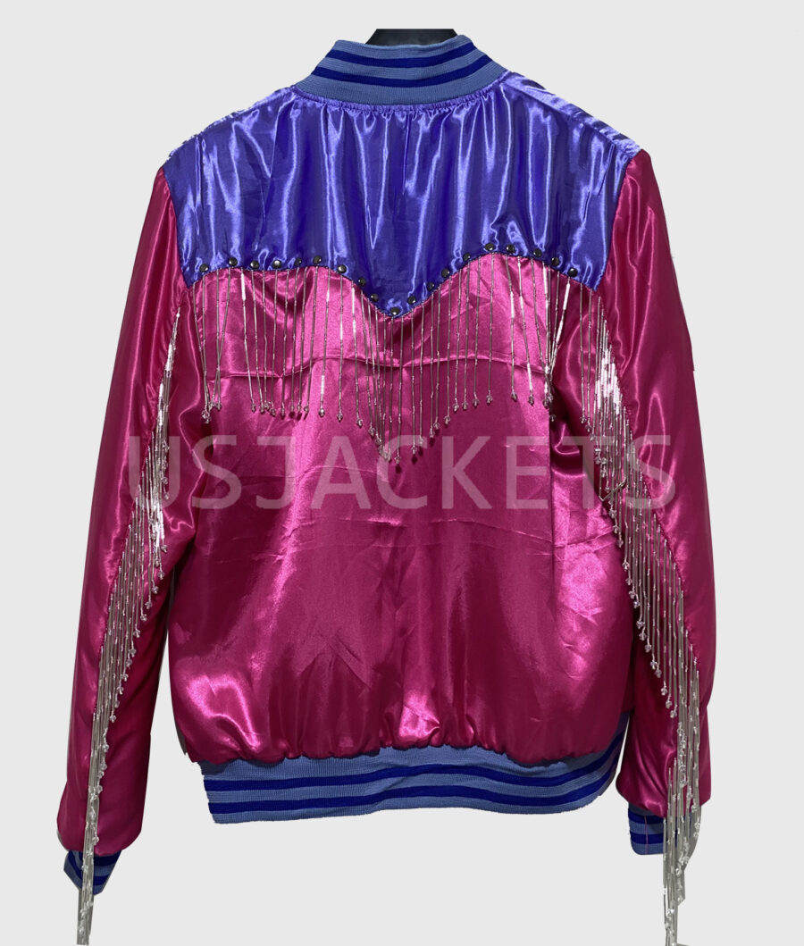 Harry Styles Pink Fringe Jacket at The Forum 2023-2