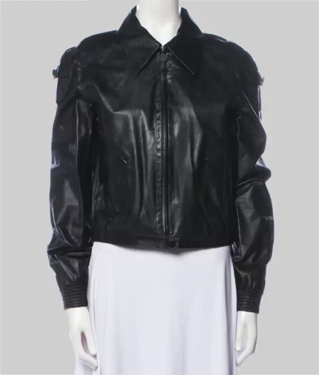 Emma Watson Black Motorbike Leather Jacket