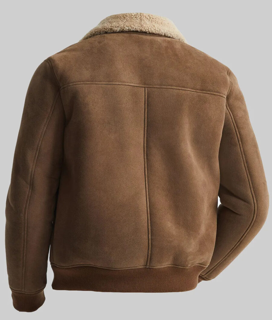 Harry Styles Brown Suede Leather Jacket-2