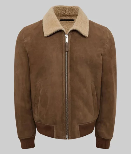 Harry Styles Brown Suede Leather Jacket-3