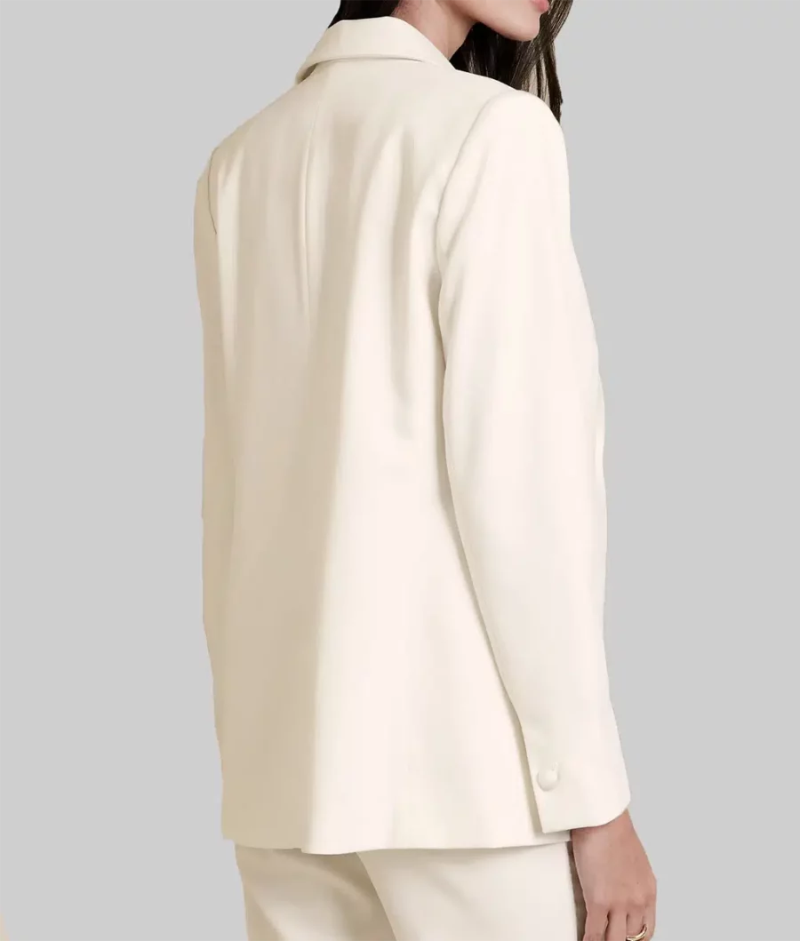 Valentina Ferragni Fashion Week White Blazer-2