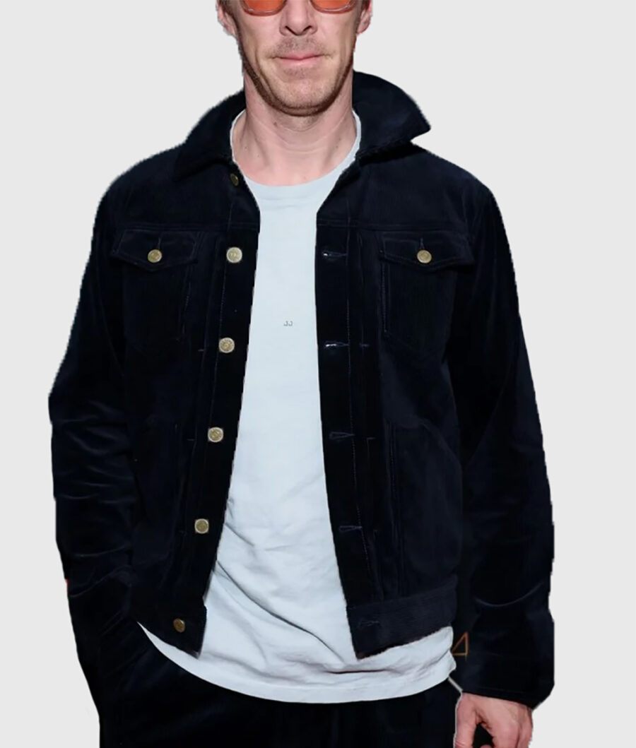 Eric Premier Benedict Cumberbatch Blue Trucker Jacket