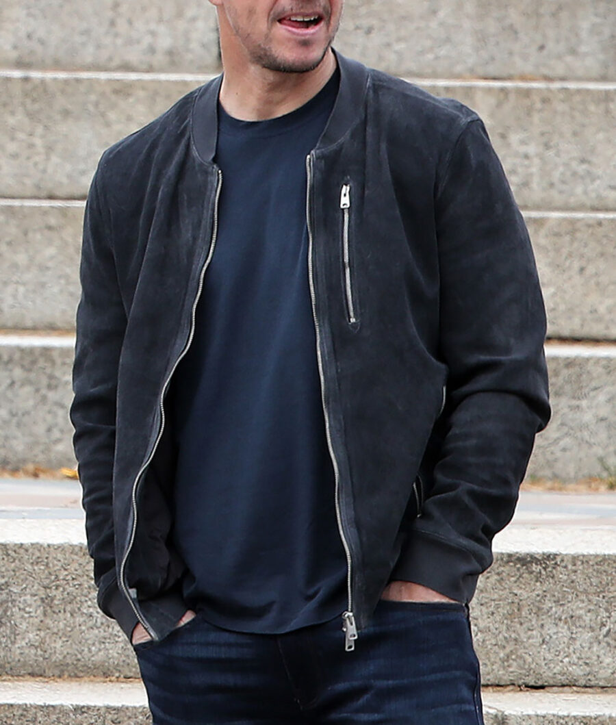 Mark Wahlberg The Union (Mike McKenna) Suede Black Bomber Jacket