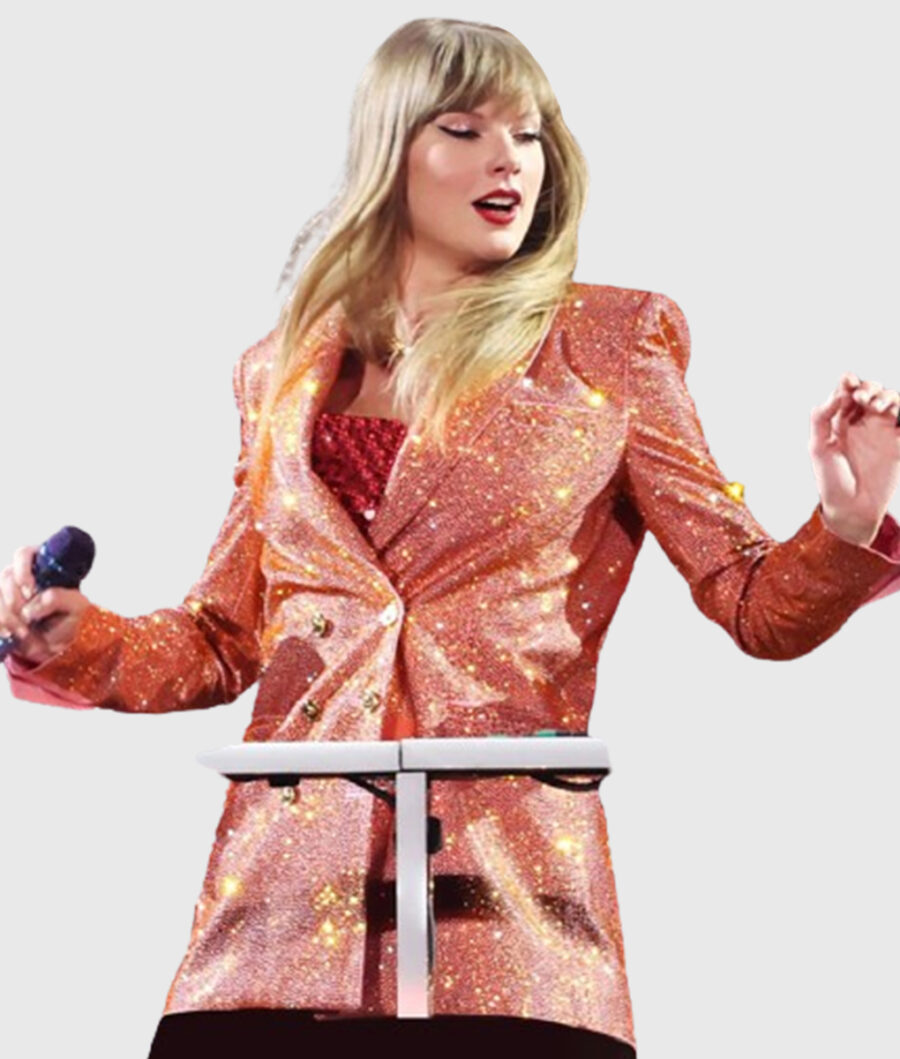 Taylor Swift Eras Tour Paris Night Four Orange Blazer-2