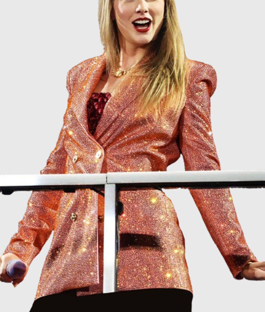 Taylor Swift Eras Tour Paris Night Four Orange Blazer-3