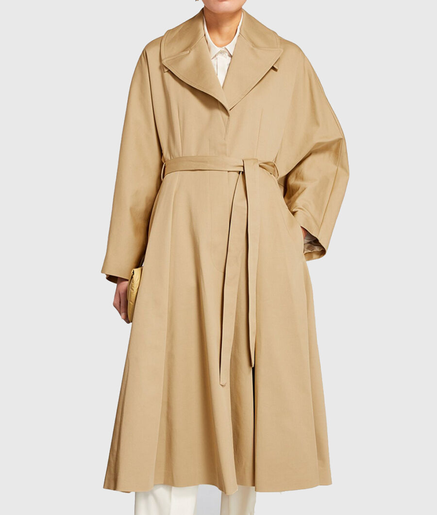 Taylor Swift Italy’s Lake Beige Belted Trench Coat-3