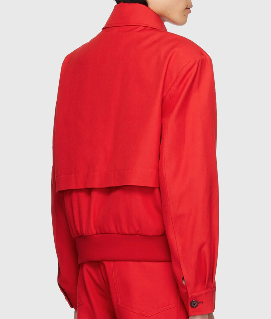 Trailer Release Celebration Will Smith Red Bomber Jacket-1
