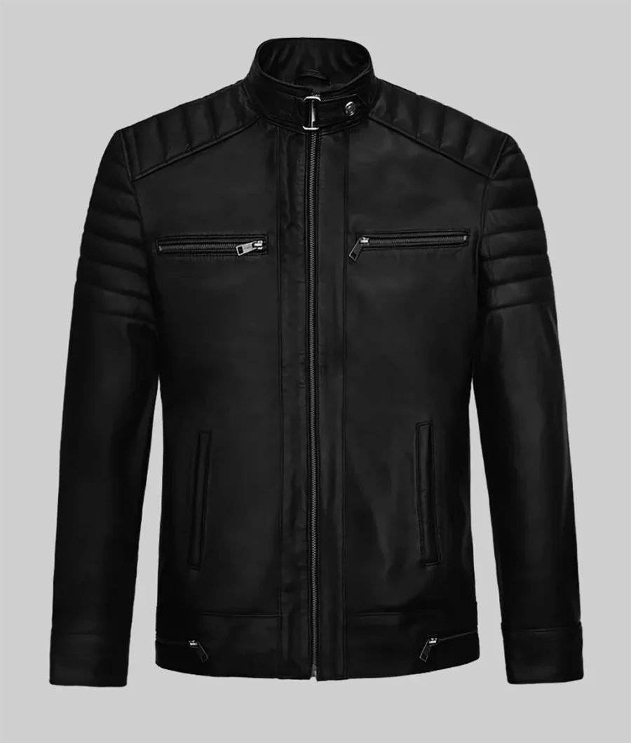 Top G Andrew Tate Black Leather Biker Jacket-3