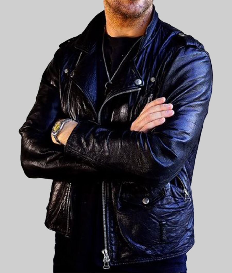 Ryan Gosling Black Leather Jacket-4