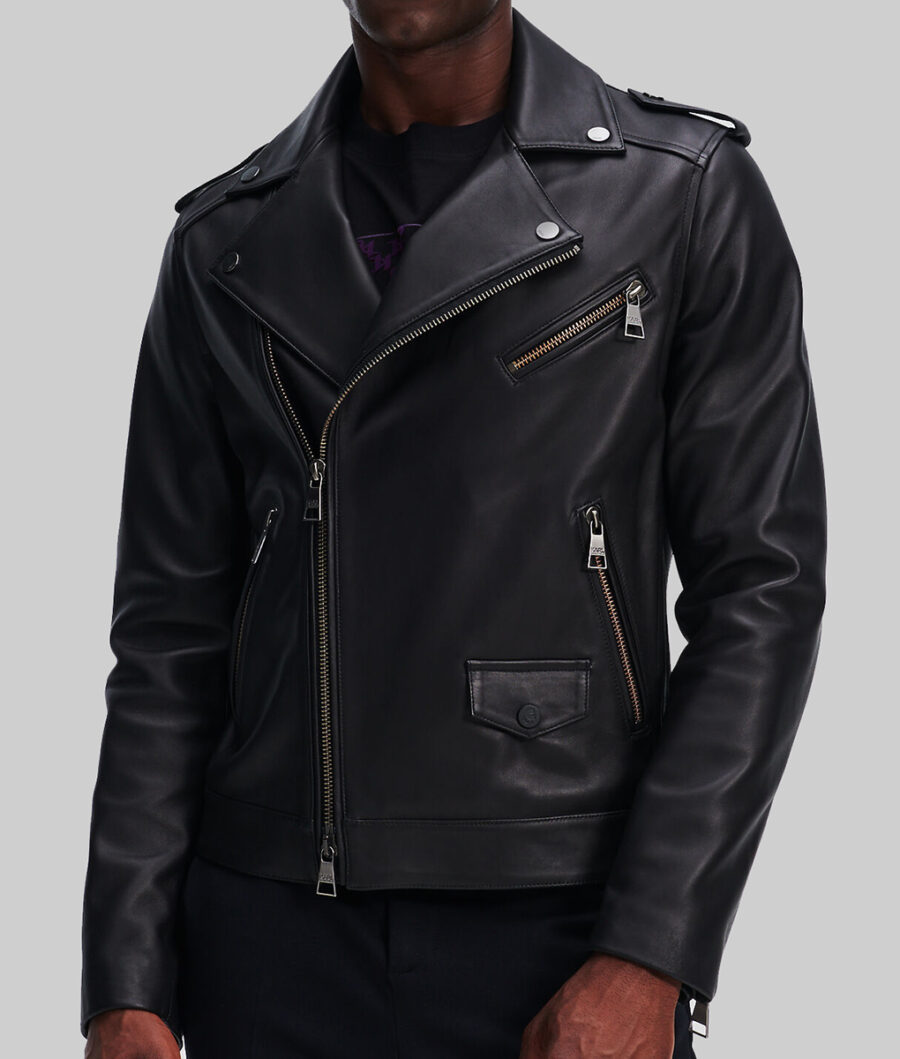 Ryan Gosling Black Leather Jacket-1